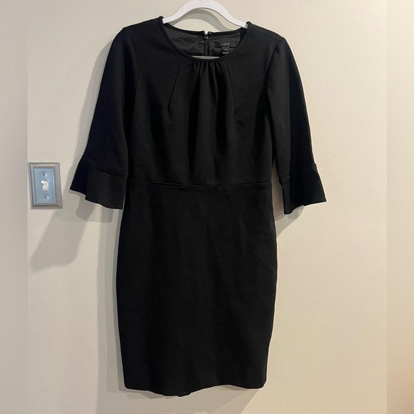 J. Crew Black Long Sleeve Dress - Picture 1 of 6